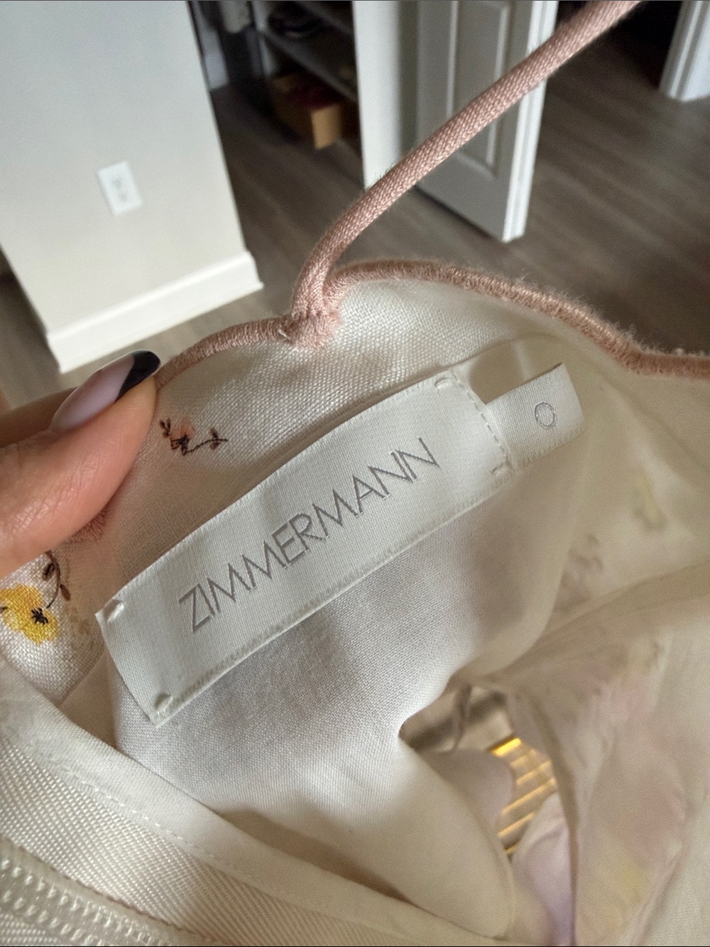 Zimmermann Floral Scallop-Trim Peplum Top - Picture 3 of 4
